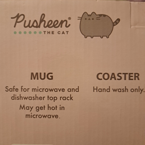 Pusheen Stackable Ceramic Mugs with Coasters - Picture 3 of 3